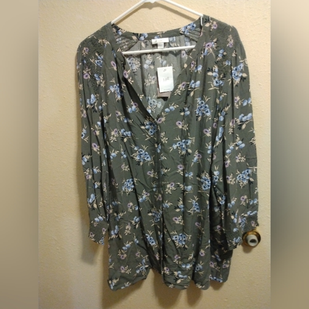 J Jill women's button up blouse